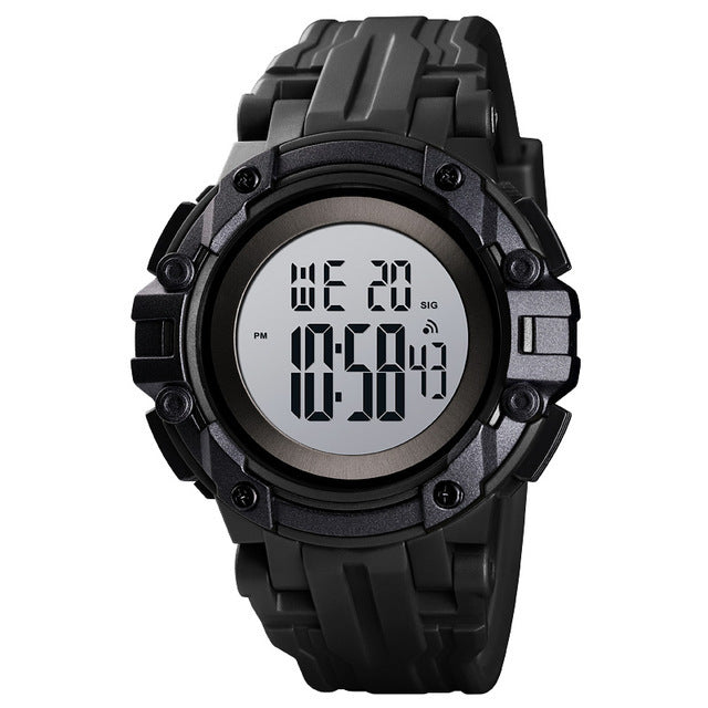 SKMEI 1545 Alarm Chronograph Luminous 5ATM Military Style Sports Men Watch Digital Watch