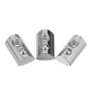Drillpro 50pcs 20 Series Elastic Nut Round Roll T Slot Spring Nut for 20 Series Aluminum Profile