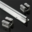 SBR10 L400mm Axis Linear Track Rails Shaft With 2pcs SBR10UU Block Bearing