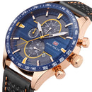 MINI FOCUS MF0002G Chronograph Men Wrist Watch Working Sub-dials Quartz Movement Watches