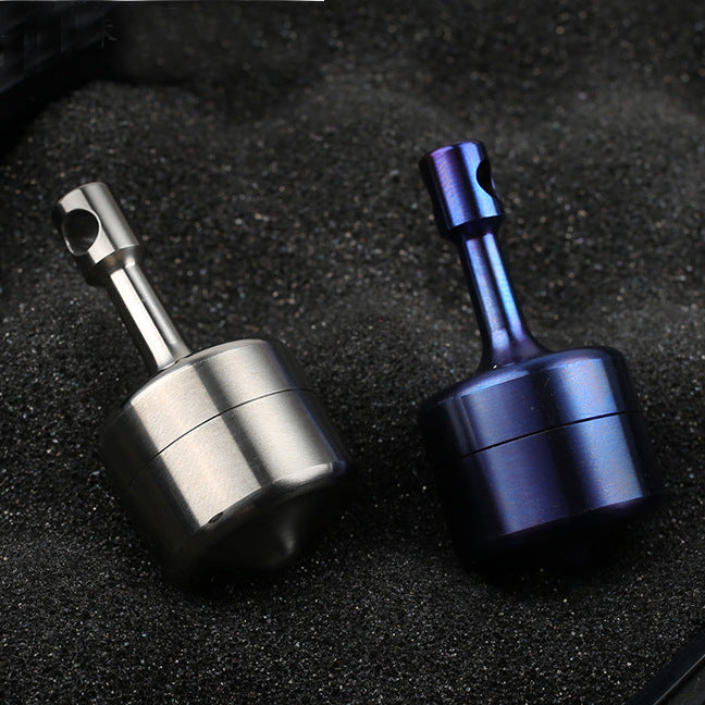 KESHUN CNC Titanium Gyro Outdoor Waterproof Warehouse eal Pot Candy Pill Jar EDC Tool Collection Box