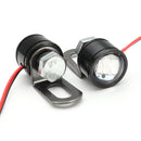 Pair Motorcycle LED Hawkeye Light Constant Mirror Mount Eagle Eye DRL Tail Lamp