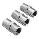 3pcs 1/8 Inch NPT Female Thread Fitting PCP CO2 Air Hose Pipes Hex Nipple Fittings