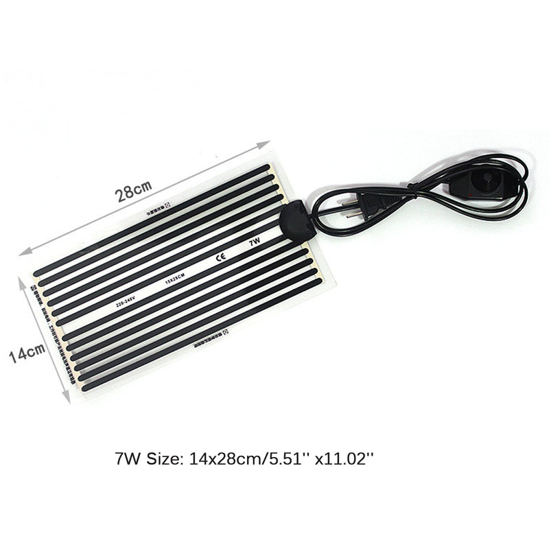 5W/7W/14W Reptile Pet Heated Mat Thermostatic Pad Temperature Adjustable Snake Turtle Lizard