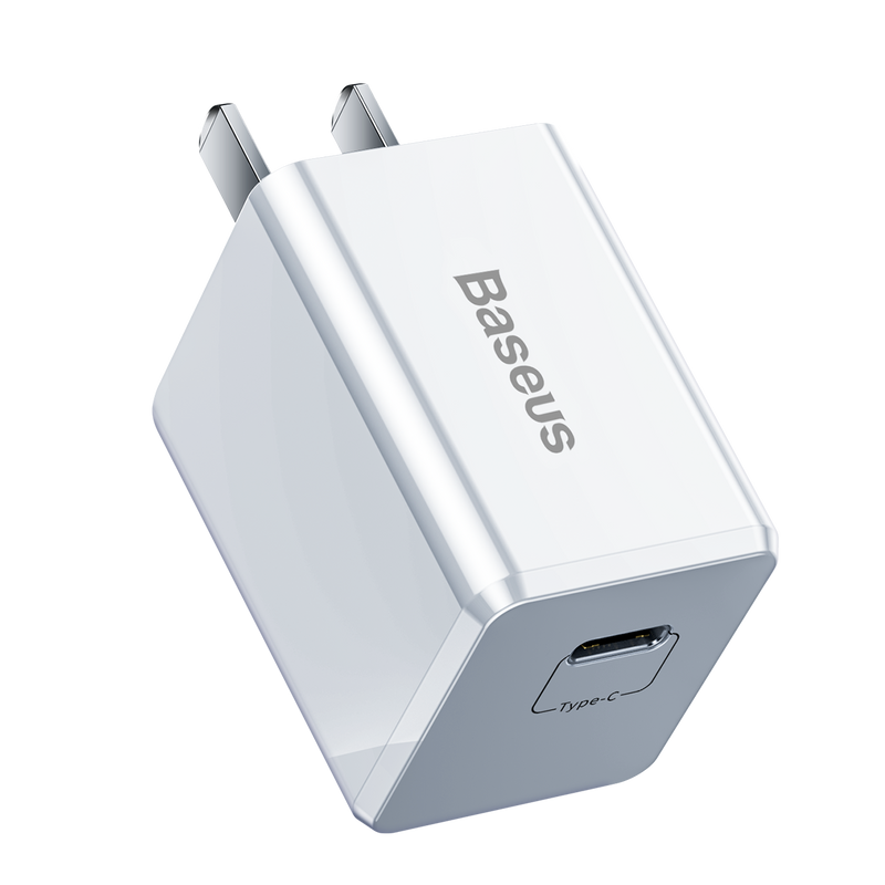 Baseus 18W PD Qucik USB Charger + PD 18W C-Ldata Cable for MacBook Pro/Air iPhone/iPad Pro