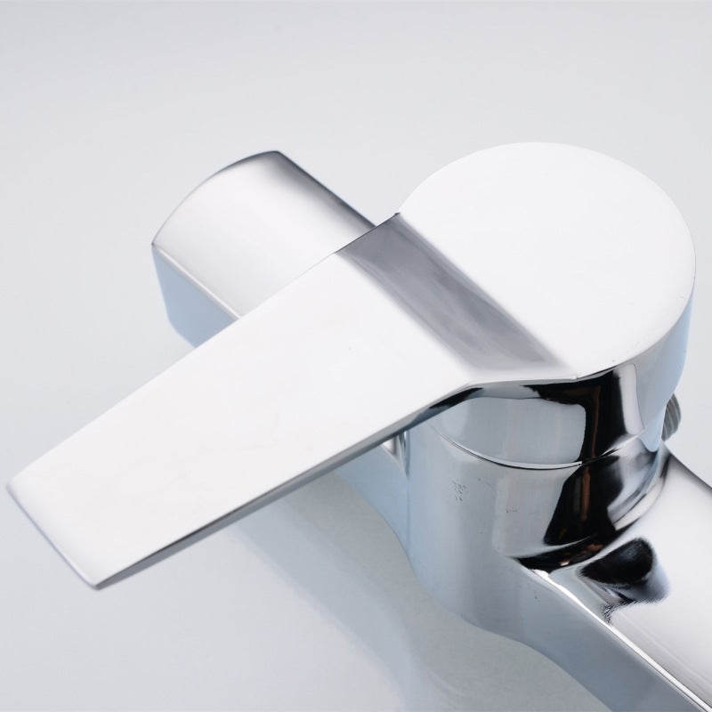 Bathroom Zinc Alloy Wall Mounted Hot & Cold Shower Mixer Valve Bath Shower Faucet Basin Bathtub Mixer Tap