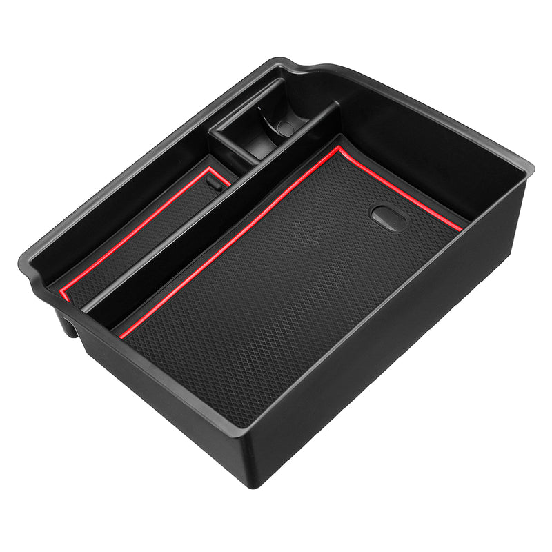 Center Console Tray Armrest Car Storage Box with Mat For Toyota Hilux 2015-2018