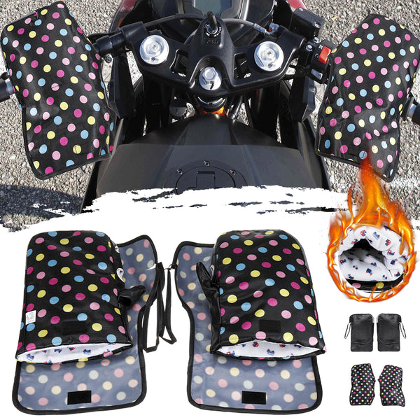 Handlebar Gloves Windproof Waterproof Winter Warm Handle Bar Muffs For Motorcycle Quad ATV Scooter Electric Bike
