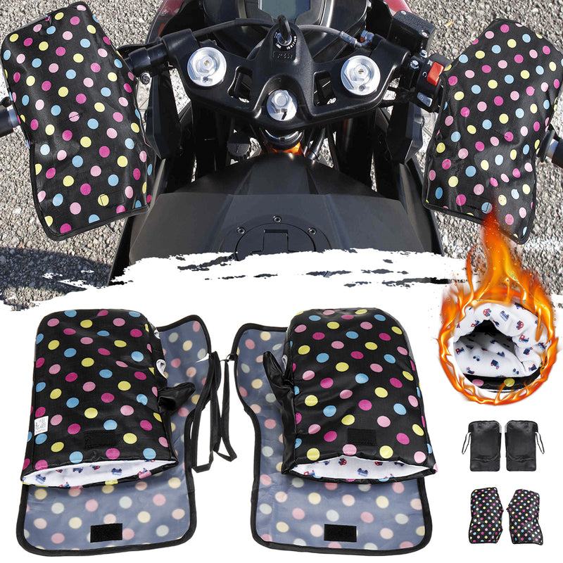 Handlebar Gloves Windproof Waterproof Winter Warm Handle Bar Muffs For Motorcycle Quad ATV Scooter Electric Bike