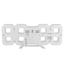 Modern LED Digital Clock Wall Light Table Night Lamp 12/24 Hour Display
