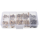 Suleve M3BH9 180Pcs M3 Male-Female Brass Hex Column Standoff Support Spacer Pillar Stainless Steel Screws Nuts for PCB Board