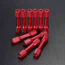 Suleve M3AR3 10Pcs M3 35mm Knurled Standoff Aluminum Alloy Multicolor
