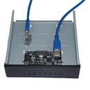 SSU FU3401 PCI-E to USB 3.0 with Front 4 Ports Optical Drive Expansion Card for Desktop Computer