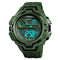 SKMEI 1383 Fashion Calendar Stopwatch Luminous Display Digital Watch 50M Waterproof Sport Watch