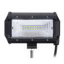 5 Inch 72W LED Work Light Bars Flood Beam IP67 10-30V White 2PCS for Jeep Off Road SUV Truck