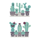Miico FX82028 Cartoon Wall Sticker Cactus Printing Sticker Glass Door Wall Decoration Stickers DIY Sticker