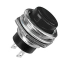5Pcs 3A 125V Momentary Push Button Switch OFF-ON Horn Black Plastic