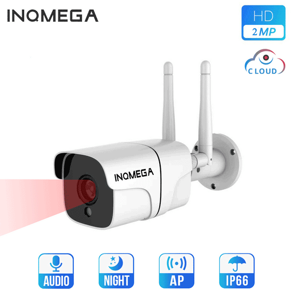 INQMEGA HD1080P AP Hotspot Waterproof IP Camera H.265 Infrared Night Vision Motion-Detection Home Outdoor Wifi Camera Baby Monitors