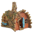Resin Tree House Aquarium Decoration Home Fish Tank Hiding Castle Cave Ornament