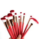 10pcs Thermal Color Changing Makeup Brushes Set Cosmetics Tools Kit