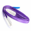 Purple 1T 2M/6.5ft Double Layer Lifting Sling Tension Band Bearing Belt Polyester Sling Rope Strap