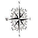 Car Compass Sticker 15/30cm Optional PVC Sticker Car Stickers
