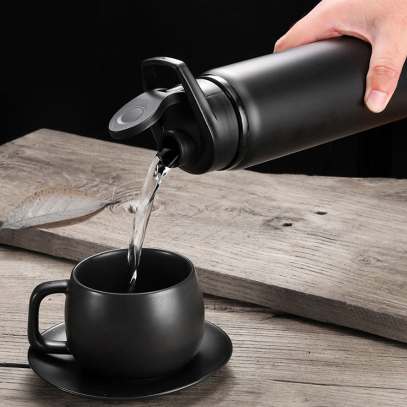 700ml Outdoor Portable Water Bottle Stainless Steel Direct Drinking Cup Sports Travel Kettle