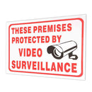 CCTV Camera Sign Sticker Self-adhensive Decal These Premises Projected By Video Surveillance