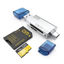 DM CR012 2-In-1 Type-C USB 3.0 to SD TF OTG Card Reader for Desktop PC Computer Phones