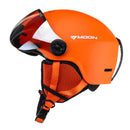 Moon Winter Ski Snowboard Helmet With Visor Goggles Sport Mask Safety Windproof