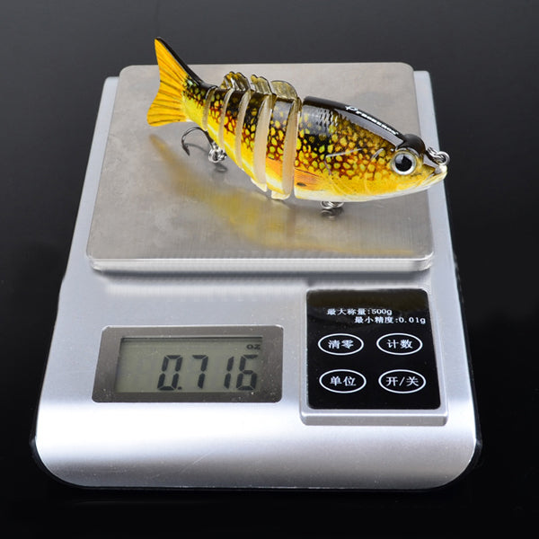 Proberos 6PCS Sections Fishing Lure 10.3cm 20.7g Swimbait Fishing Bait 6#