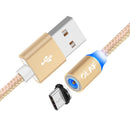 OLAF 2.1A Micro USB Type-C 360 Magnetic Nylon Weave Fast Charging Data Cable for Xiaomi Mi 9 8 HUAWEI Mate 20 Pro P20
