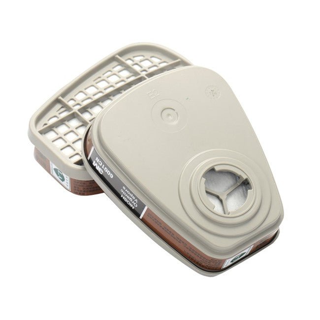 2Pcs 6001CN Gas Mask Cartridges Chemical Anti Organic Vapor Cartridge Respiratory Paint Alcohol Mask