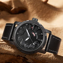 NAVIFORCE 9154 Unique Design Waterproof Men Watch Week Display Sport Quartz Watches