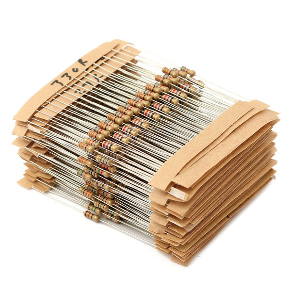 5600 Pcs 1 ohm to 10M ohm 1/4W 1% Metal Film Resistor 56 Value Assorted Kit