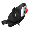 SAHOO 600D Twill Tear-Resistant Cycling Bicycle Saddle Bag Waterproof Bike Bag With Taillight