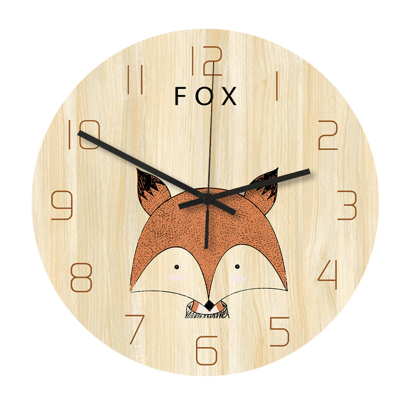 Loskii CC043 Creative Wall Clock Mute Wall Clock Cartoon Wall Clock For Home Office Decorations