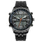 SKMEI 1032 Dual Display Digital Watch High Quality Stainless Steel Men Luminous Alarm Sport Watch