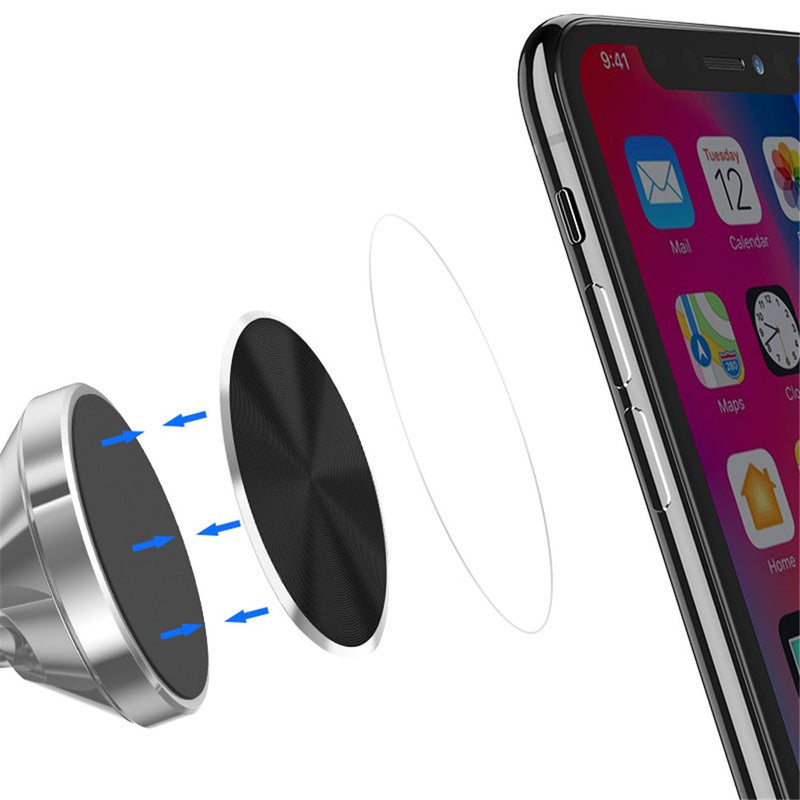 Floveme 1PCS Ultra Thin Strong Adhesive Metal Plate Accessory for Magnetic Car Phone Holder Stand