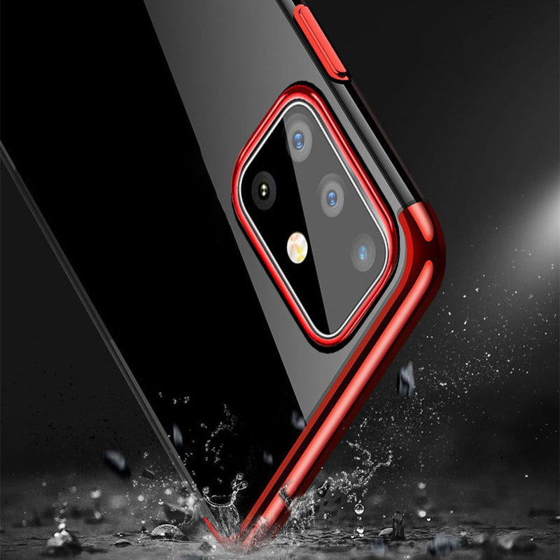 Bakeey Plating Ultra-thin Transparent Soft TPU Shockproof Protective Case for Samsung Galaxy A51 2019