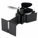 EQ2-BK(3BL) Heat Powered Wood Stove Fan Silent Eco-Friendly Fireplace Fan for Wood Log Burner