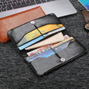Universal Multifunctional Leather Handbag Wallet Card Solt Purses For Phone Under 6.3 Inch