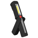 Portable COB LED USB Rechargeable Magnetic Work Light Hook Tent Camping Torch Flashlight