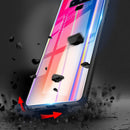 Bakeey Rainbow Gradient Color Tempered Glass Back Cover+TPU Frame Protective Case For