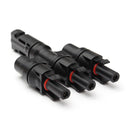 1Pairs MC4 3T Connector Male and Female MC4 3 Branch Solar Panel Connector
