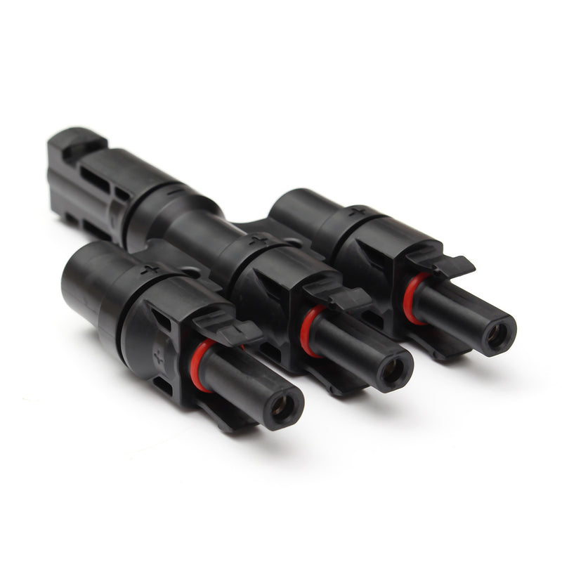 1Pairs MC4 3T Connector Male and Female MC4 3 Branch Solar Panel Connector