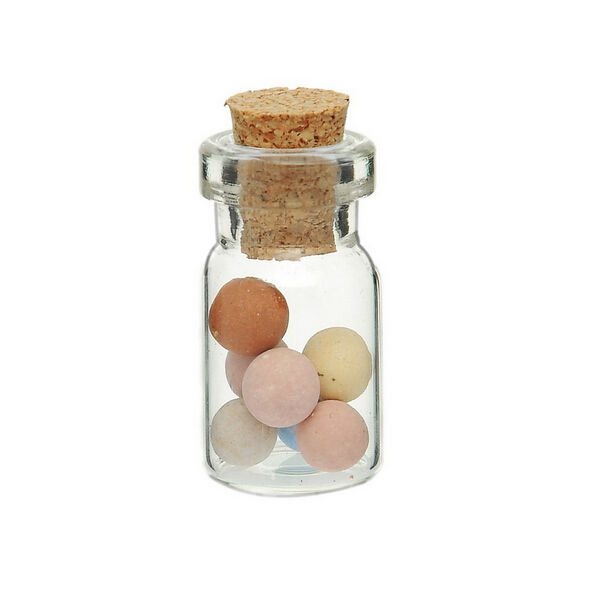50Pcs Mini Clear Wishing Message Drift Glass Bottles Vials With Cork
