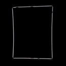 White Touch Digitizer Plastic Middle Screen Frame Bezel Support For iPad 3/4