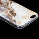 Granite Marble Effect Soft Back Case Cover For iPhone 6 Plus/ 6s Plus Coffee