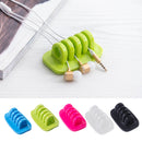 Blue-Cord USB Cable Clip Holder Tie Desktop Organizer Manage Fixture Self-adhesive Durable Quality Handy